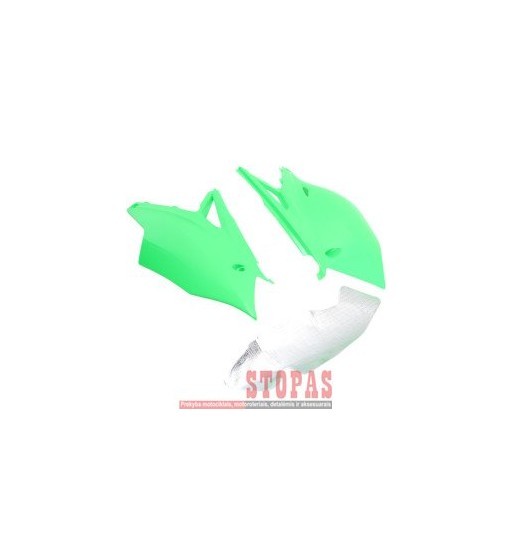UFO SIDE PANELS KAWASAKI KXF250/450 FLUO GREEN
