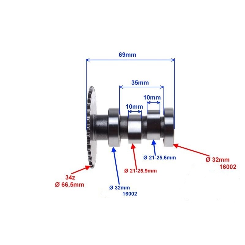 Velenėliai 49cc GY6 4T