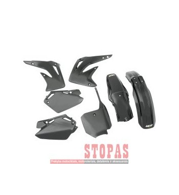 UFO PLASTIKŲ KOMPLEKTAS HONDA CR85 BLACK