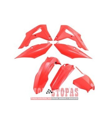 UFO PLASTIKŲ KOMPLEKTAS  HONDA  KIT RED