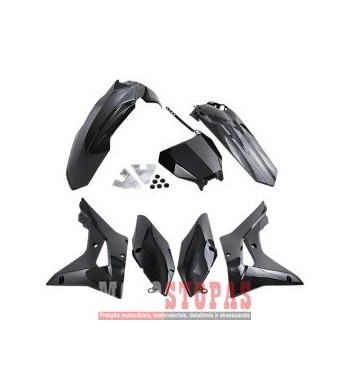 UFO PLASTIKŲ KOMPLEKTAS BLACK HONDA 