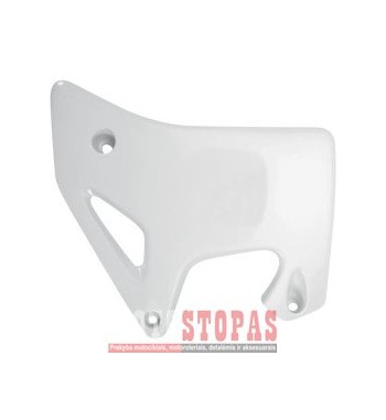 UFO RADIATOR COVER HONDA CR80 WHITE