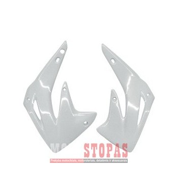 UFO RADIATOR COVERS HONDA CR85 WHITE