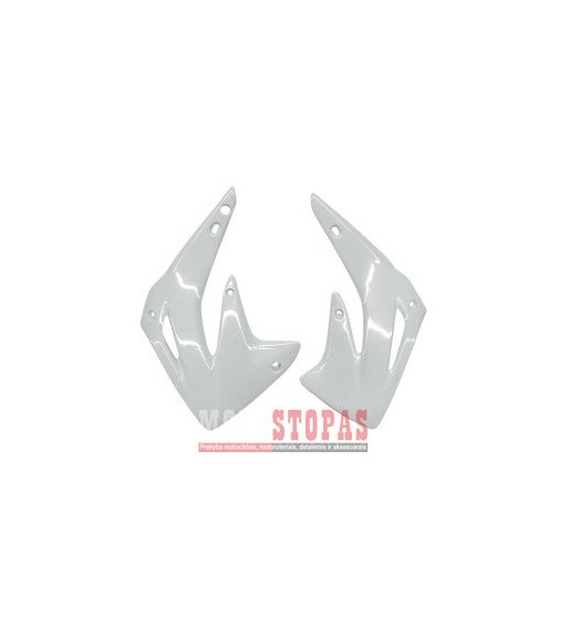 UFO RADIATOR COVERS HONDA CR85 WHITE