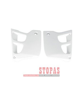 UFO RADIATOR COVERS HONDA CR125/250 WHITE