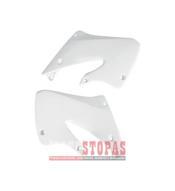 UFO RADIATOR COVERS HONDA CR125/250 WHITE