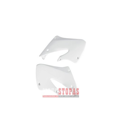 UFO RADIATOR COVERS HONDA CR125/250 WHITE