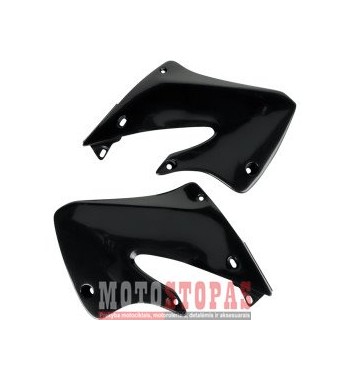 UFO RADIATOR COVERS HONDA CR125/250 BLACK