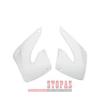 UFO RADIATOR COVERS HONDA CR125/250 WHITE