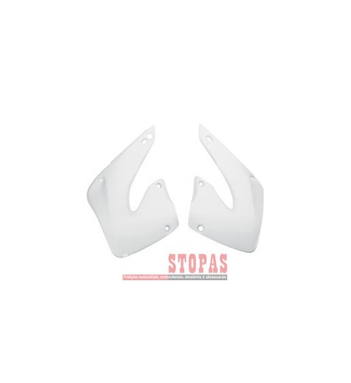 UFO RADIATOR COVERS HONDA CR125/250 WHITE