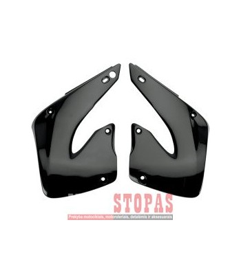 UFO RADIATOR COVERS HONDA CR125/250 BLACK