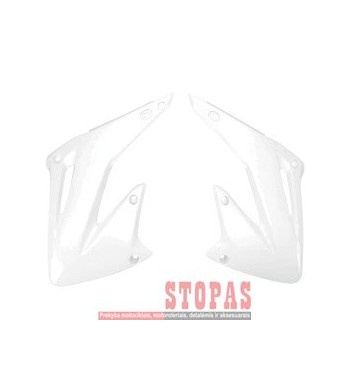 UFO RADIATOR COVERS HONDA CR125/250 WHITE