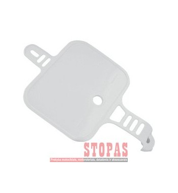 UFO FRONT NUMBER PLATE HONDA CRF50 WHITE