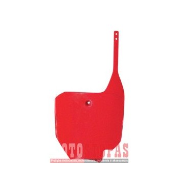 UFO FRONT NUMBER PLATE HONDA CR80/85 CRF-RED