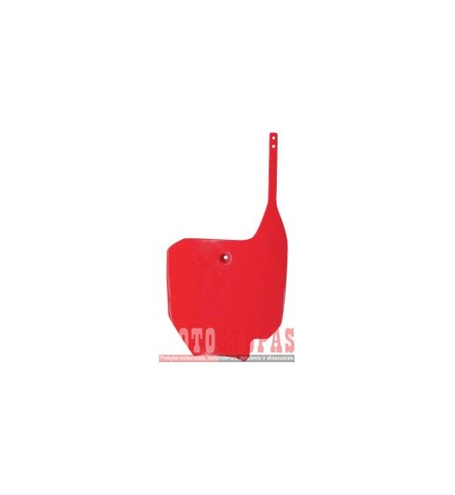 UFO FRONT NUMBER PLATE HONDA CR80/85 CRF-RED