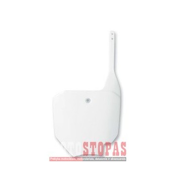 UFO FRONT NUMBER PLATE HONDA CR80/85 WHITE