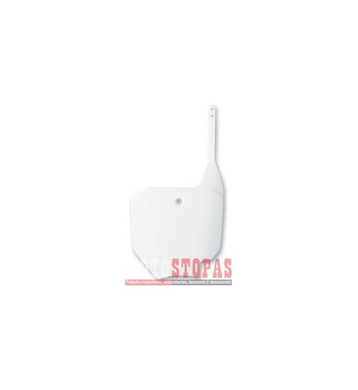 UFO FRONT NUMBER PLATE HONDA CR80/85 WHITE