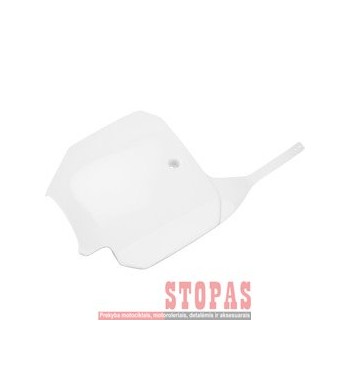 UFO FRONT NUMBER PLATE HONDA CRF150R WHITE