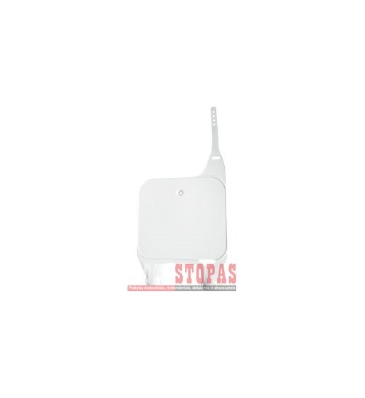 UFO FRONT NUMBER PLATE HONDA CR125/250/500 WHITE