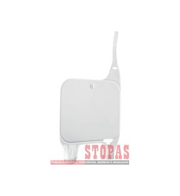 UFO FRONT NUMBER PLATE HONDA CR125/250/500 WHITE