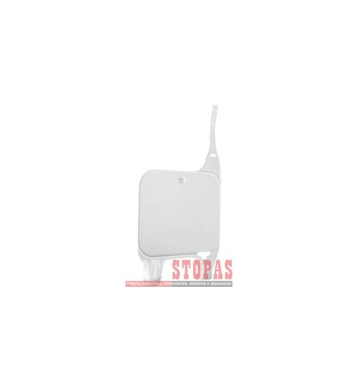 UFO FRONT NUMBER PLATE HONDA CR125/250/500 WHITE
