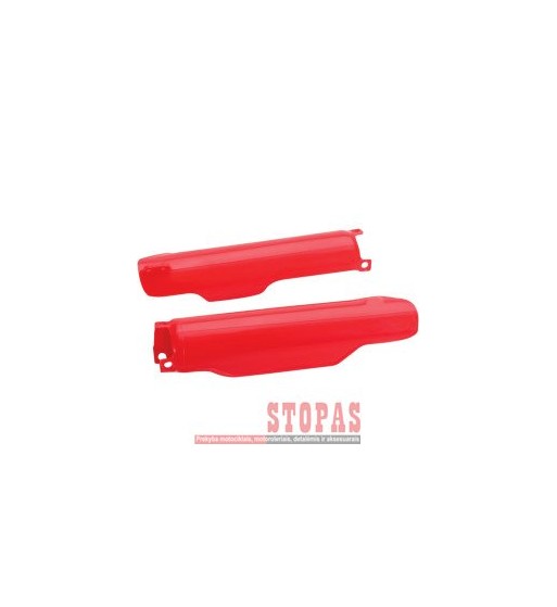 UFO FORK SLIDER PROTECTORS HONDA CR85 CRF-RED