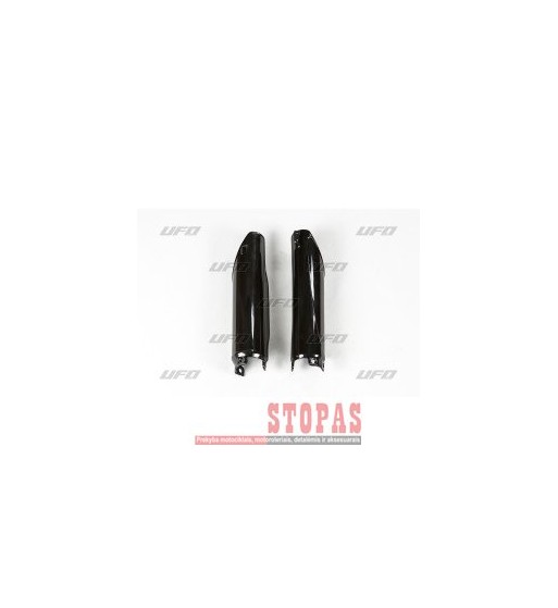 UFO FORK SLIDER PROTECTORS HONDA CR125/250/500 BLACK