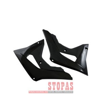 UFO RADIATOR COVERS HONDA CRF450R BLACK