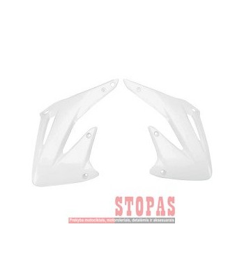 UFO RADIATOR COVERS HONDA CRF450R WHITE