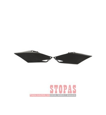 UFA SIDE PANELS (FOR SINGLE PIPE) HONDA CRF250/450R BLACK