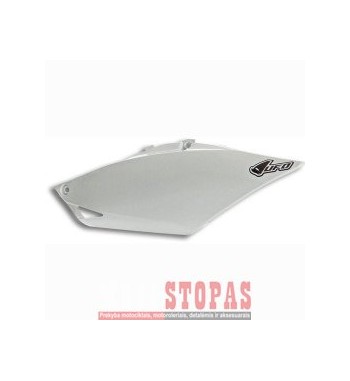 UFO SIDE PANEL LEFT (FOR SINGLE PIPE) HONDA CRF250/450R WHITE
