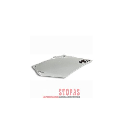 UFO SIDE PANEL LEFT (FOR SINGLE PIPE) HONDA CRF250/450R WHITE