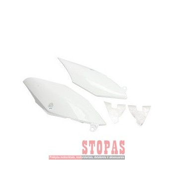 UFO  SIDE PANELS HONDA CRF450R/RX WHITE
