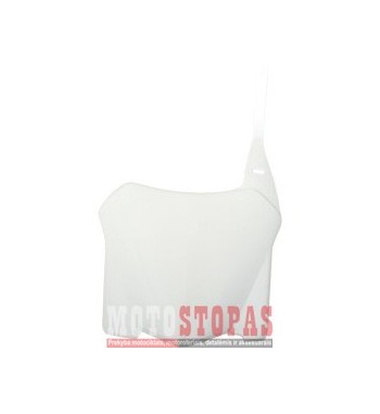 UFO FRONT NUMBER PLATE HONDA CRF250/450R WHITE