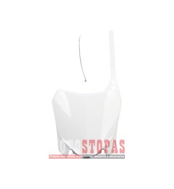 UFO FRONT NUMBER PLATE HONDA CRF250/450R WHITE