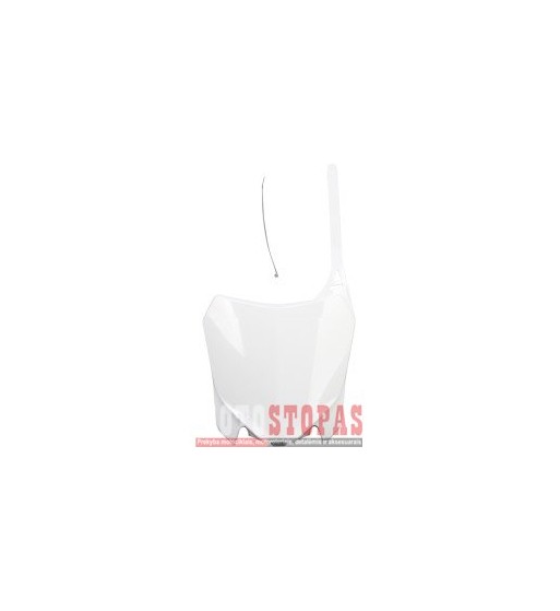 UFO FRONT NUMBER PLATE HONDA CRF250/450R WHITE