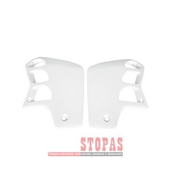 UFO RADIATOR COVERS HONDA CR500 WHITE