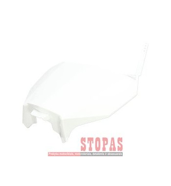 UFO FRONT NUMBER PLATE HONDA CRF450R/RX WHITE