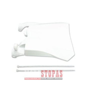 UFO STADIUM FRONT NUMBER PLATE HONDA CRF450R/RX WHITE