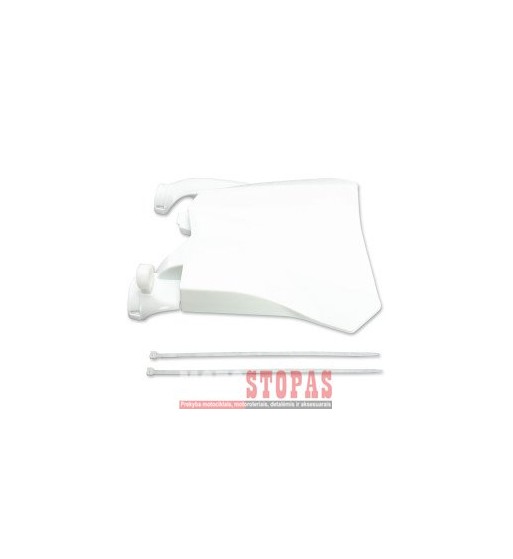 UFO STADIUM FRONT NUMBER PLATE HONDA CRF450R/RX WHITE