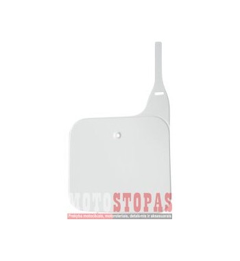 UFO FRONT NUMBER PLATE HONDA CR125/250/500 WHITE