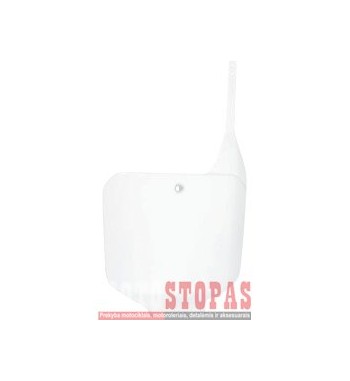 UFO FRONT NUMBER PLATE HONDA CR125/250/500 WHITE