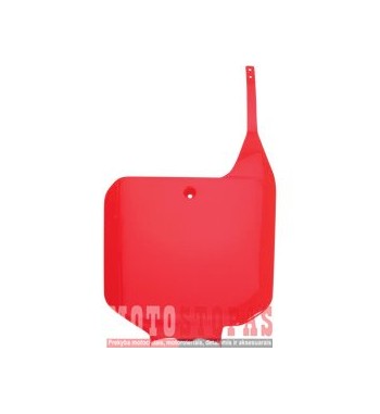 UFO FRONT NUMBER PLATE HONDA CR125/250/500 CR-RED