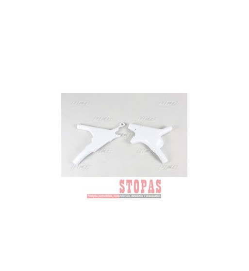 UFO FRAME GUARDS HONDA CR125/250 WHITE