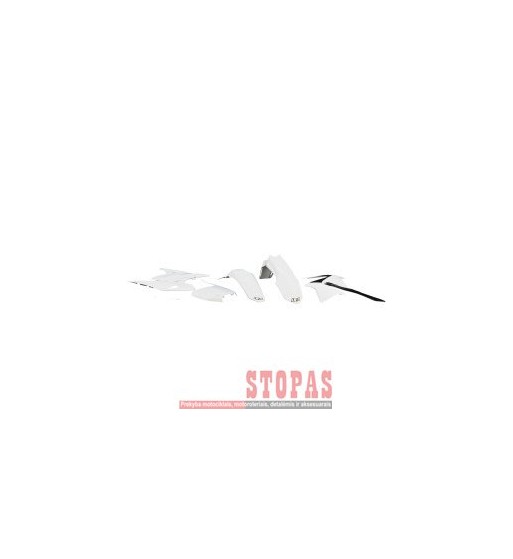 UFO Plastikų komplektas SUZUKI RMZ250 WHITE
