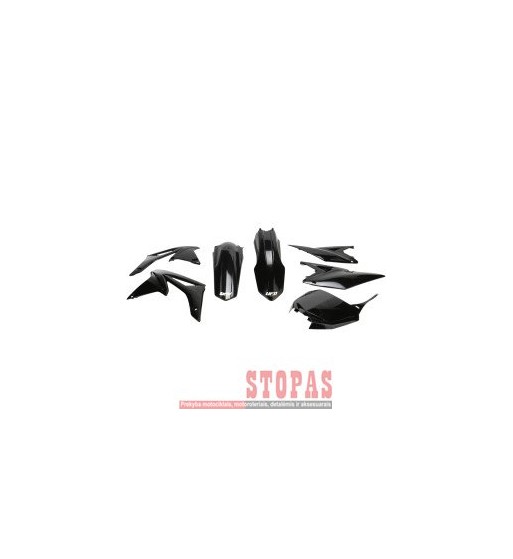 UFO Plastikų komplektas  SUZUKI RMZ250 BLACK