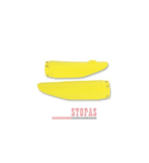 UFO FORK SLIDER PROTECTORS SUZUKI RM85 RM-YELLOW