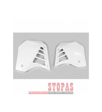 UFO RADIATOR COVERS YAMAHA YZ125 WHITE