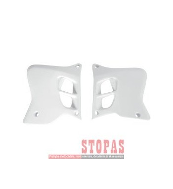 UFO RADIATOR COVERS YAMAHA YZ125/250 WHITE