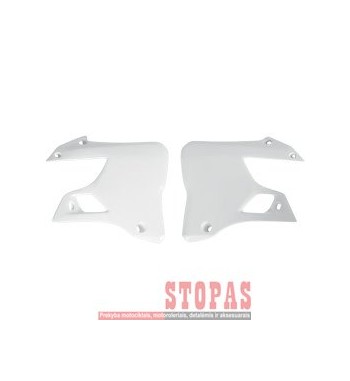 UFO RADIATOR COVERS YAMAHA YZ125/250 WHITE
